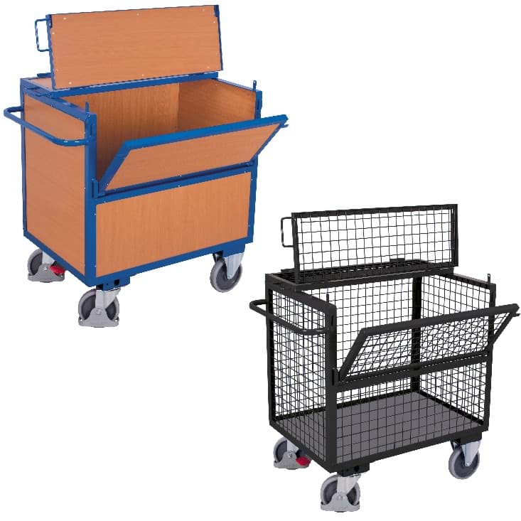 Kastenwagen Holz-/Gitterwände 1130 x 730 x 1150 mm BxTxH