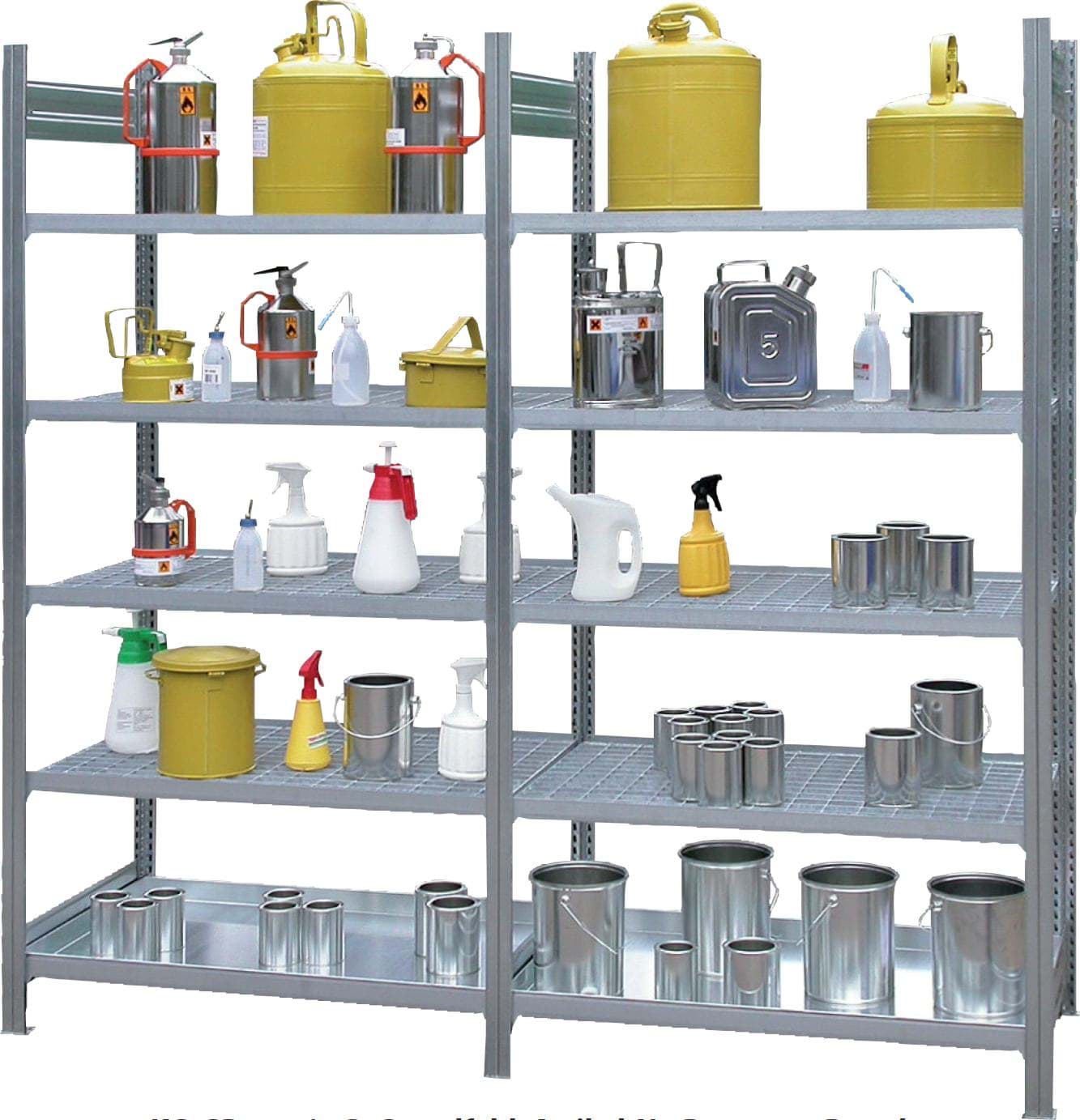 Gefahrenstoffregale für entzündbare Flüssigkeiten
