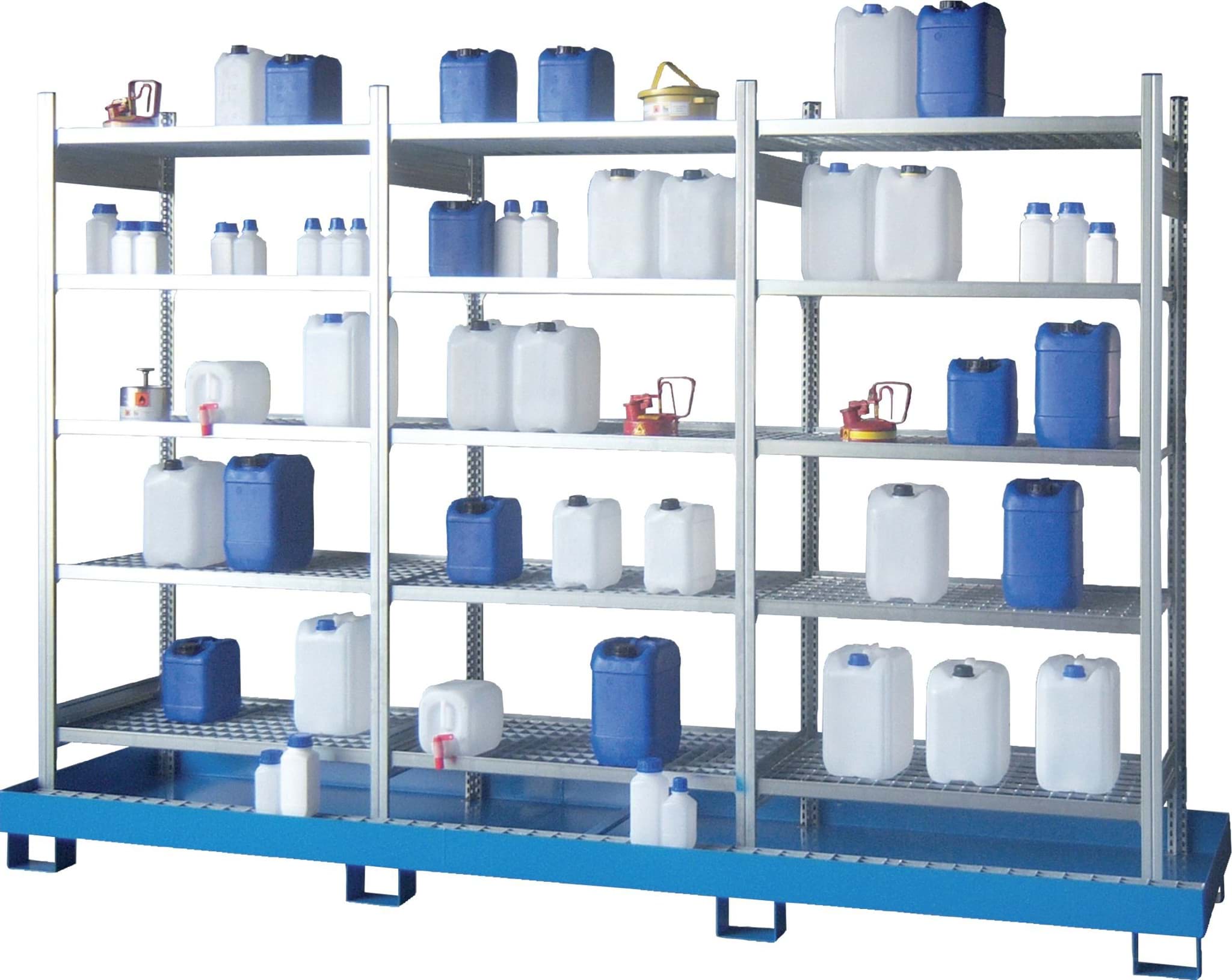 Gefahrenstoff-Dreifachregal, Breite 3095 mm