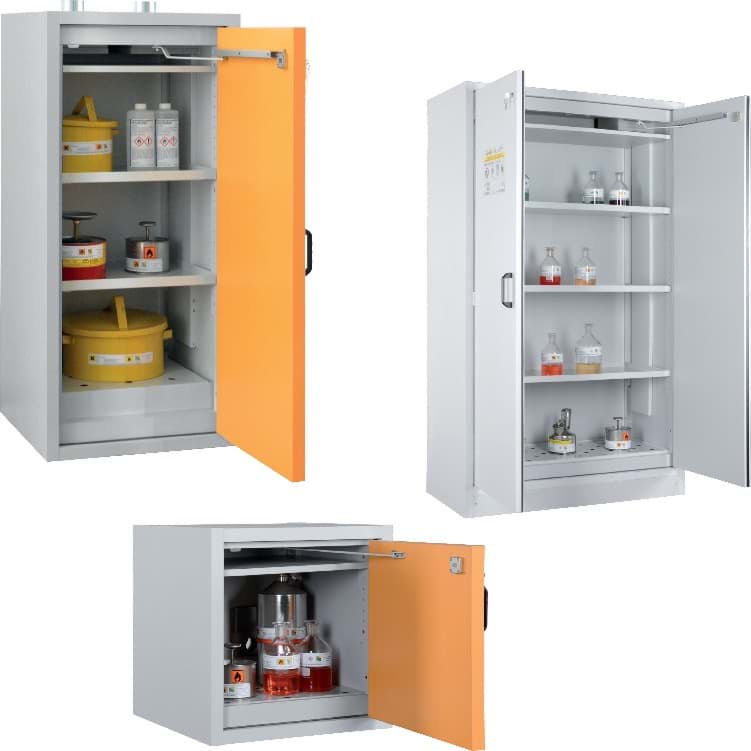 Sicherheits-/ Gefahrstoffschränke (Typ 30) mit verstellbaren Wannen