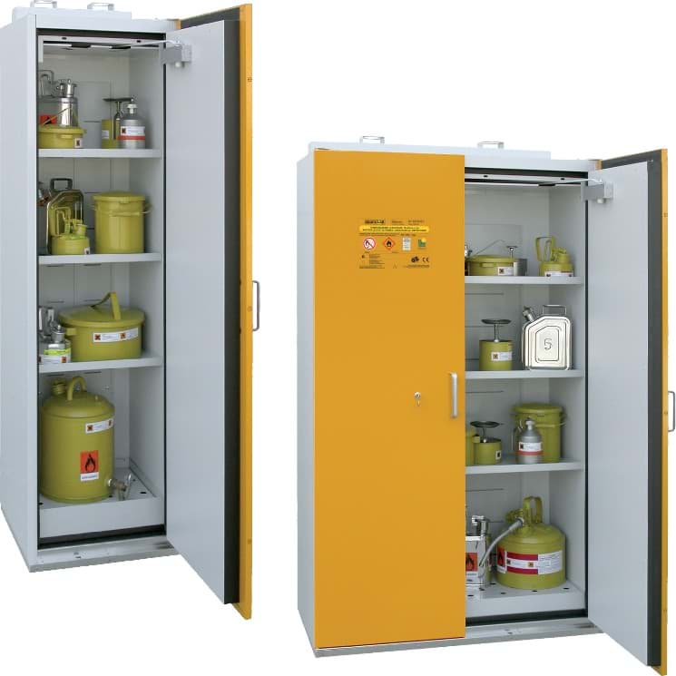 Sicherheits-/ Gefahrstoffschränke (Typ 90) mit verstellbaren Wannen