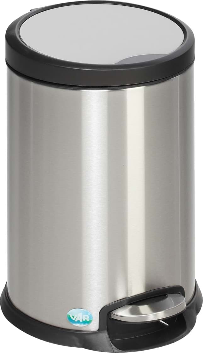 Tretabfallsammler 12 Liter aus Edelstahl, matt