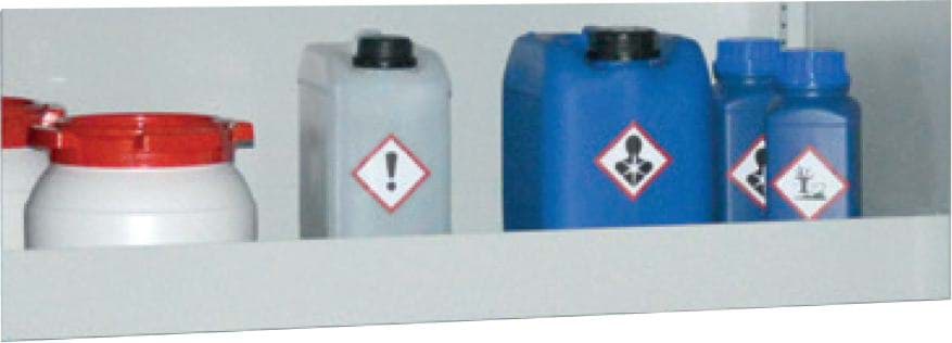 Wannenboden RAL 7035 lichtgrau für 950 mm Schrankbreite