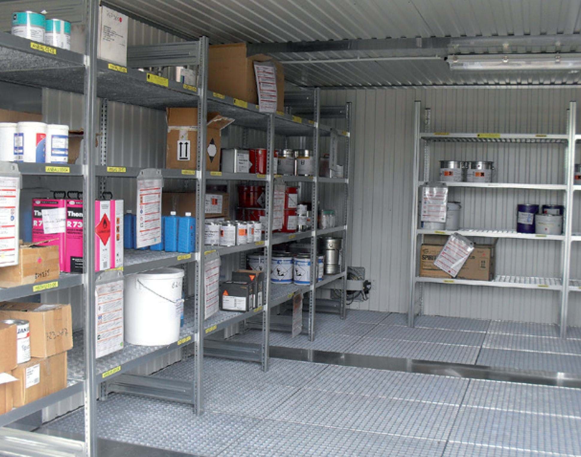 Gitterrost-Regal-Set mit 3 Lagerebenen