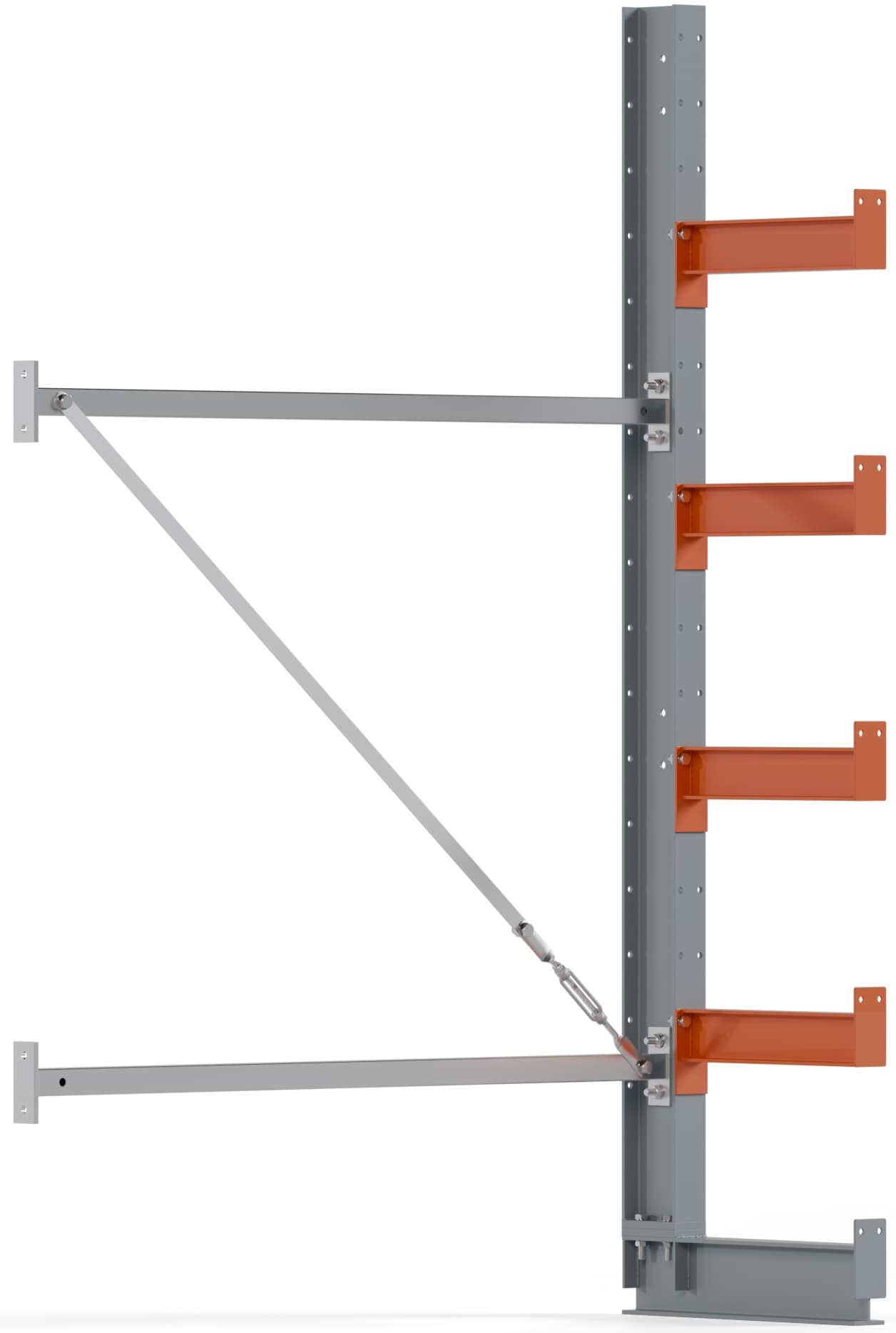 Kragarmregal Anbauregal, einseitig, 2000x1280mm HxB