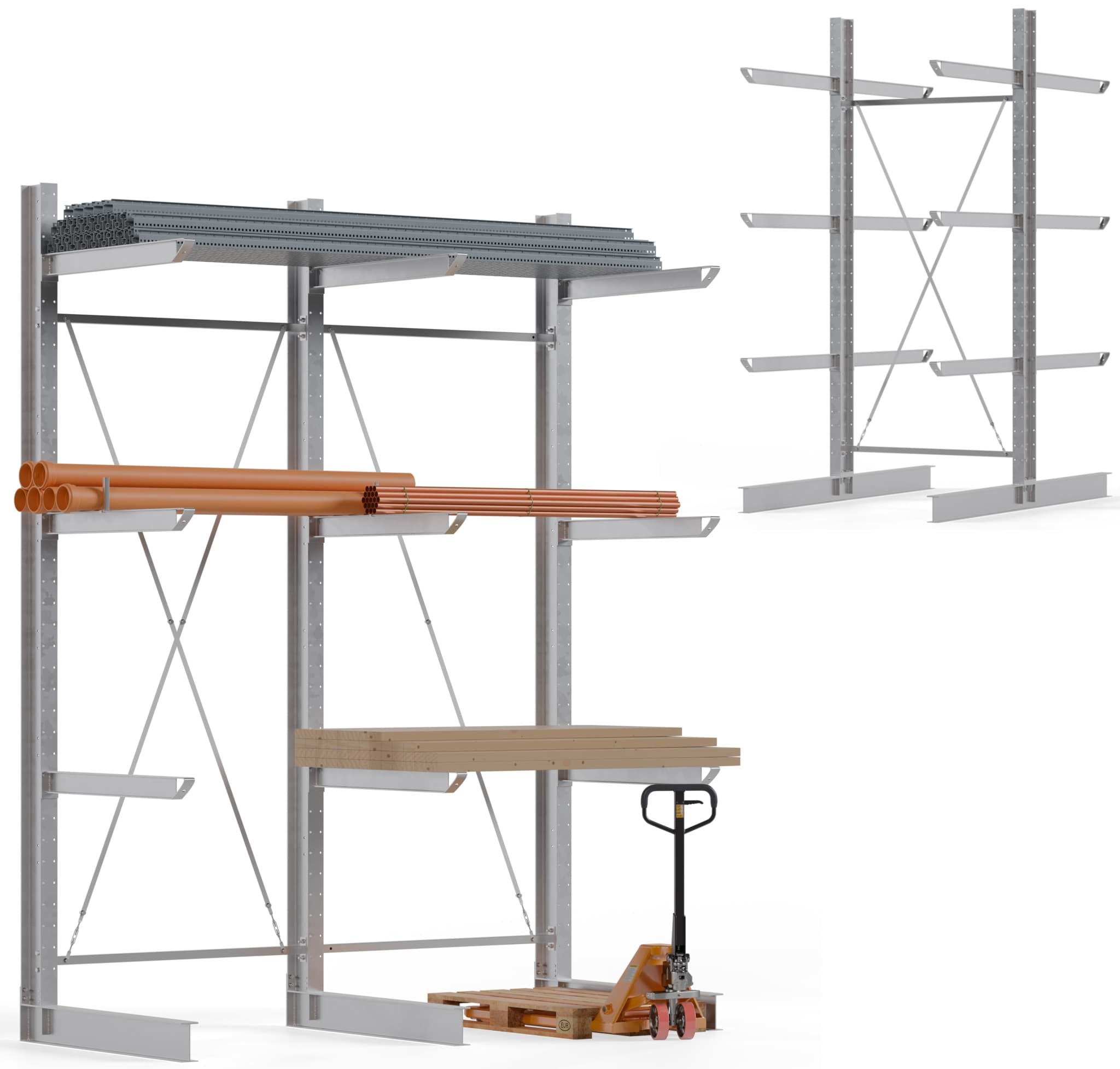 Kragarmregale schwere Ausführung