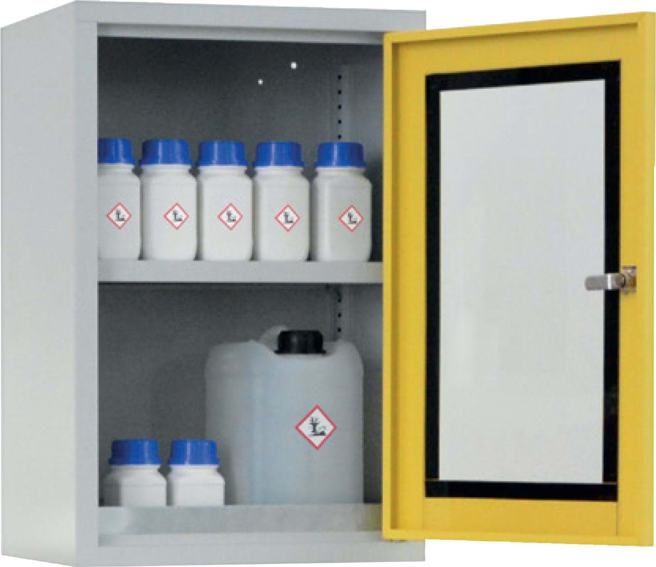 Gefahrenstoff-/Umweltschrank Hängeschrank mit Plexiglastüren 600 x 400 x 300 mm HxBxT