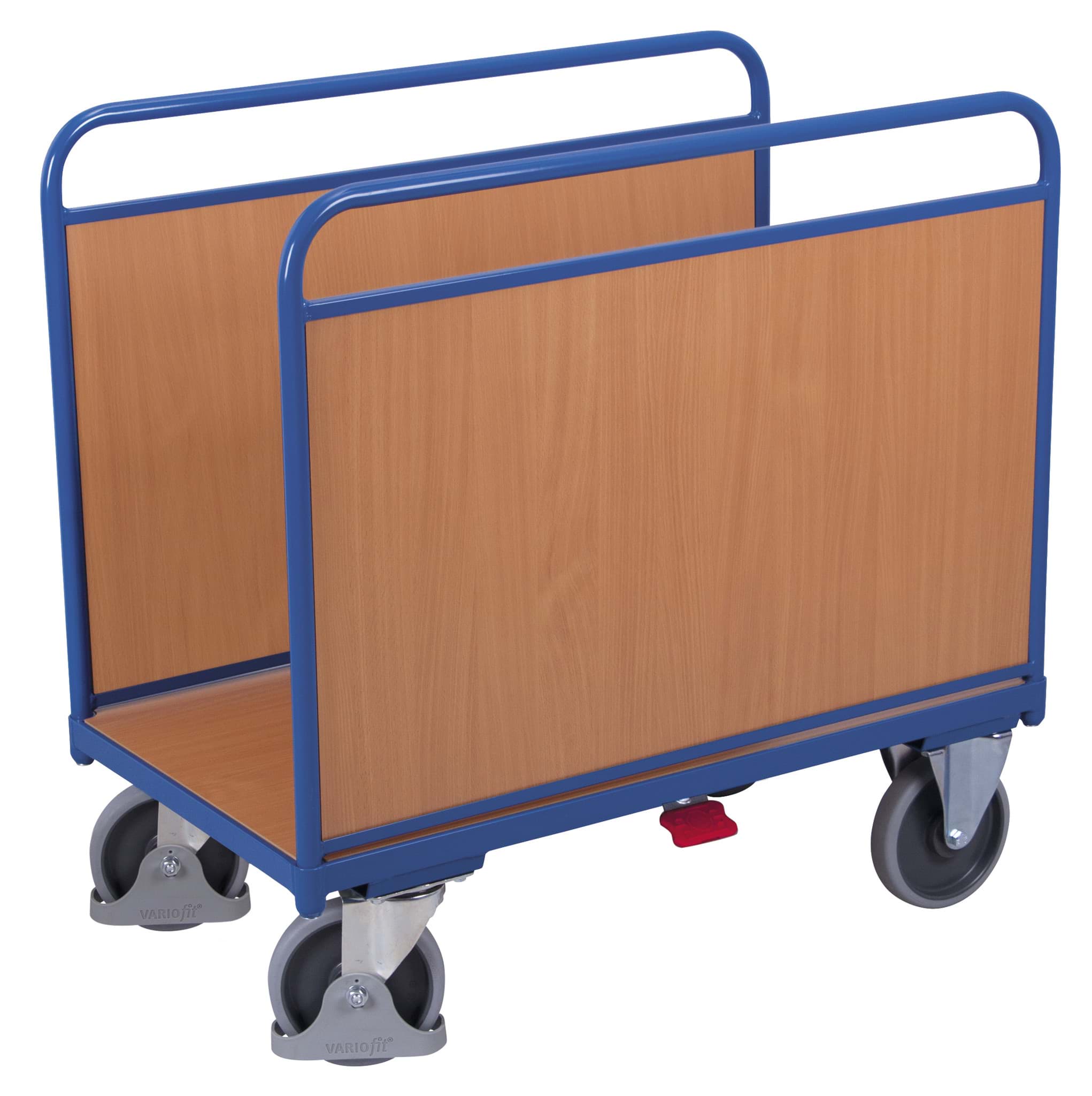 Seitenbügelwagen Holzwände 1060x600x1045 mm BxTxH
