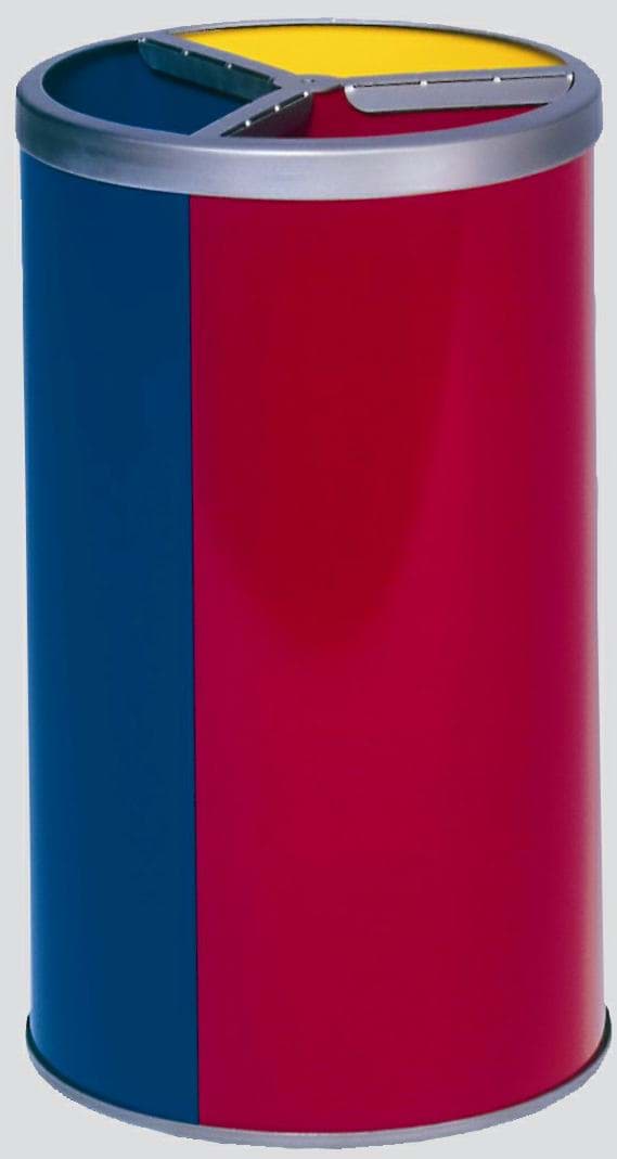 Wertstoffstation 3-fach ohne Dach, je 30 Liter