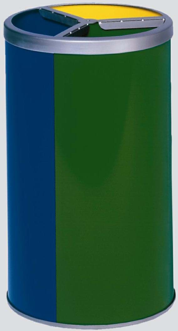 Wertstoffstation 3-fach ohne Dach, je 30 Liter