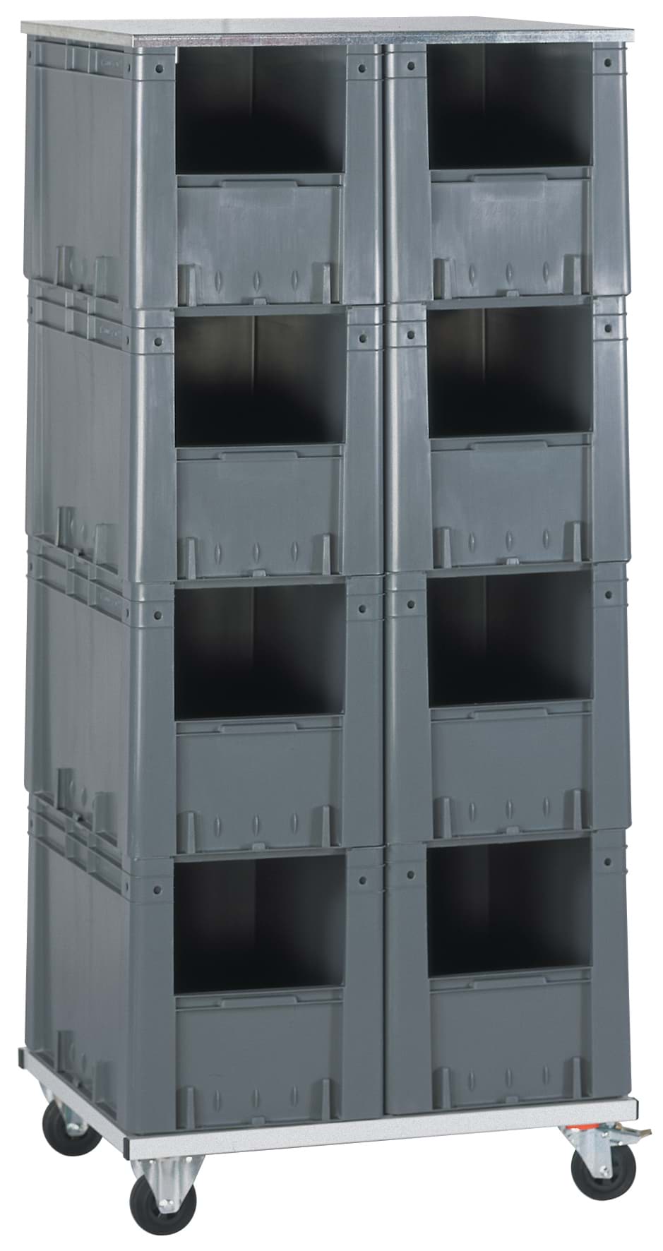 Schwerlast-Transport-Stapelkasten-Regal VTR 8/R 600