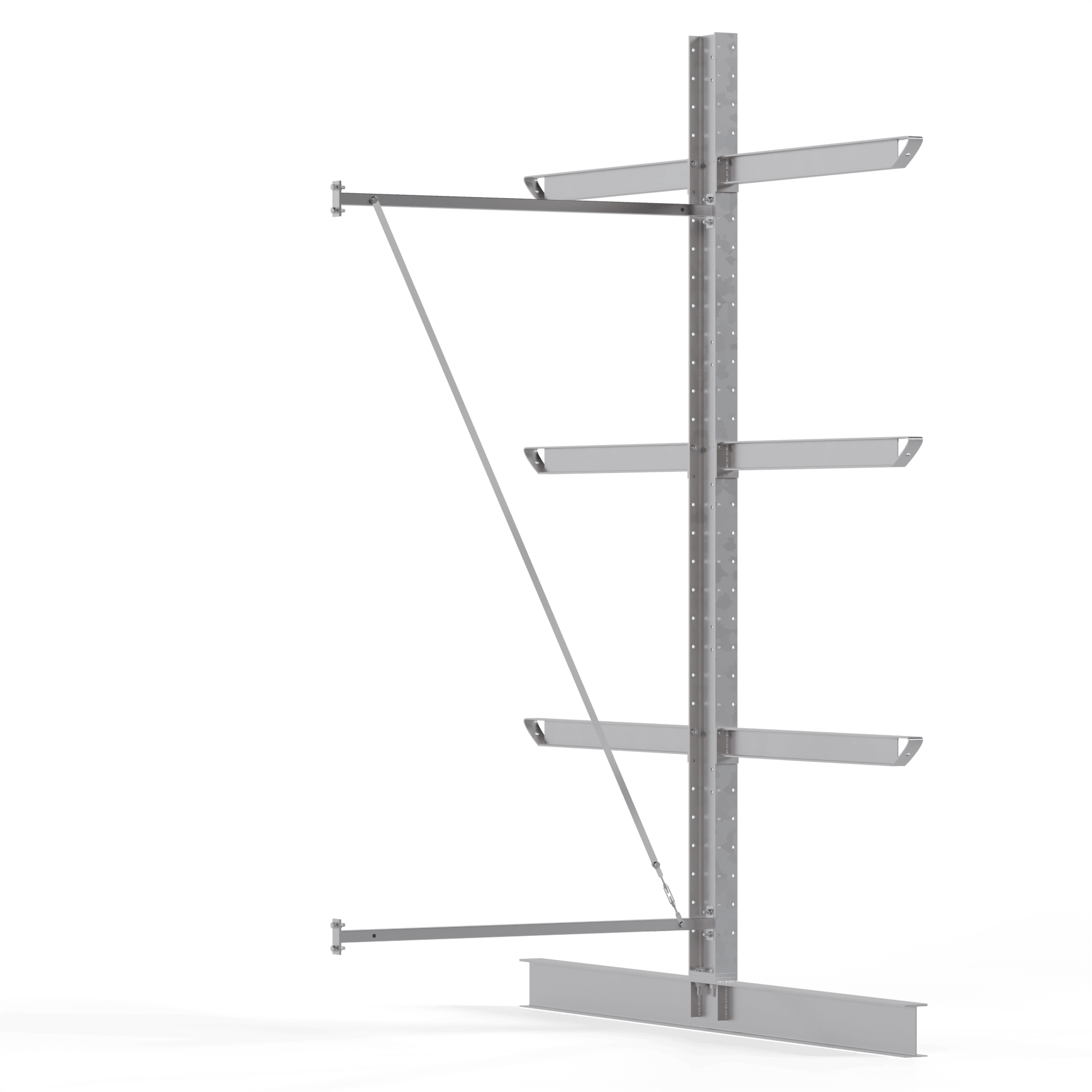 Kragarmregal Anbauregal, doppelseitig, 3500x1500mm HxB
