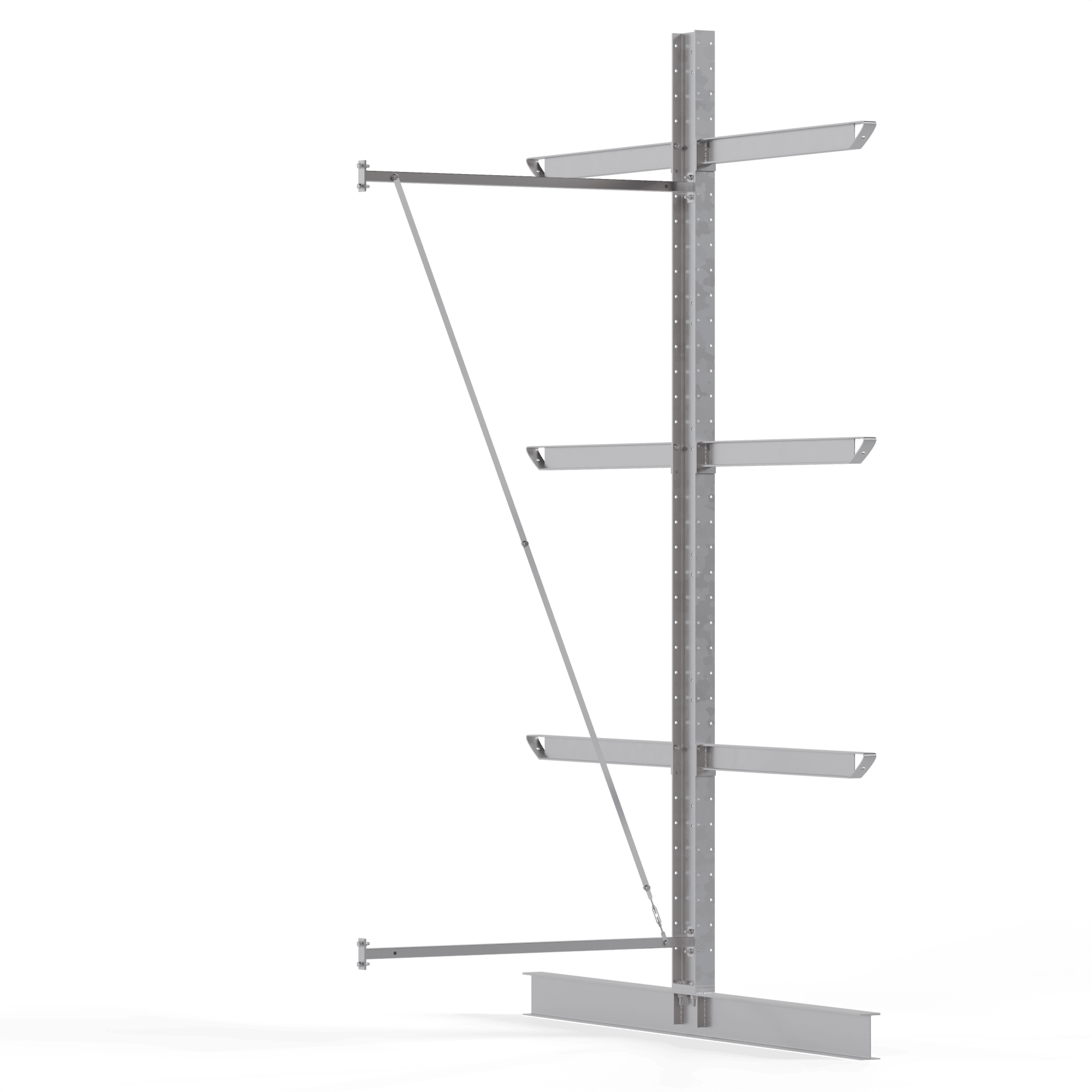 Kragarmregal Anbauregal, doppelseitig, 4000x1500mm HxB