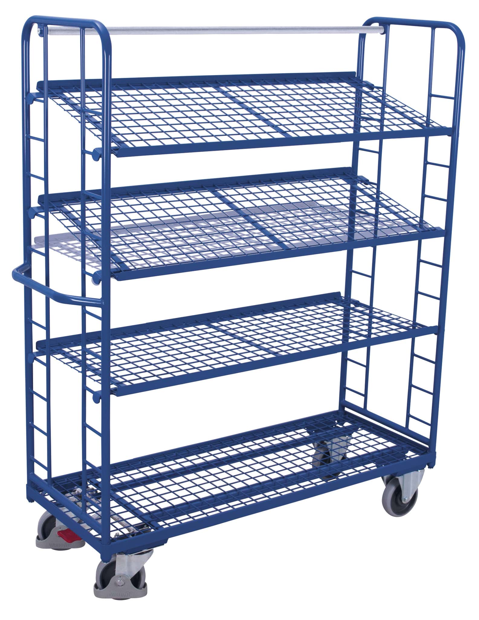 Etagenwagen, 4 Ebenen 1510 x 550 x 1815 mm BxTxH