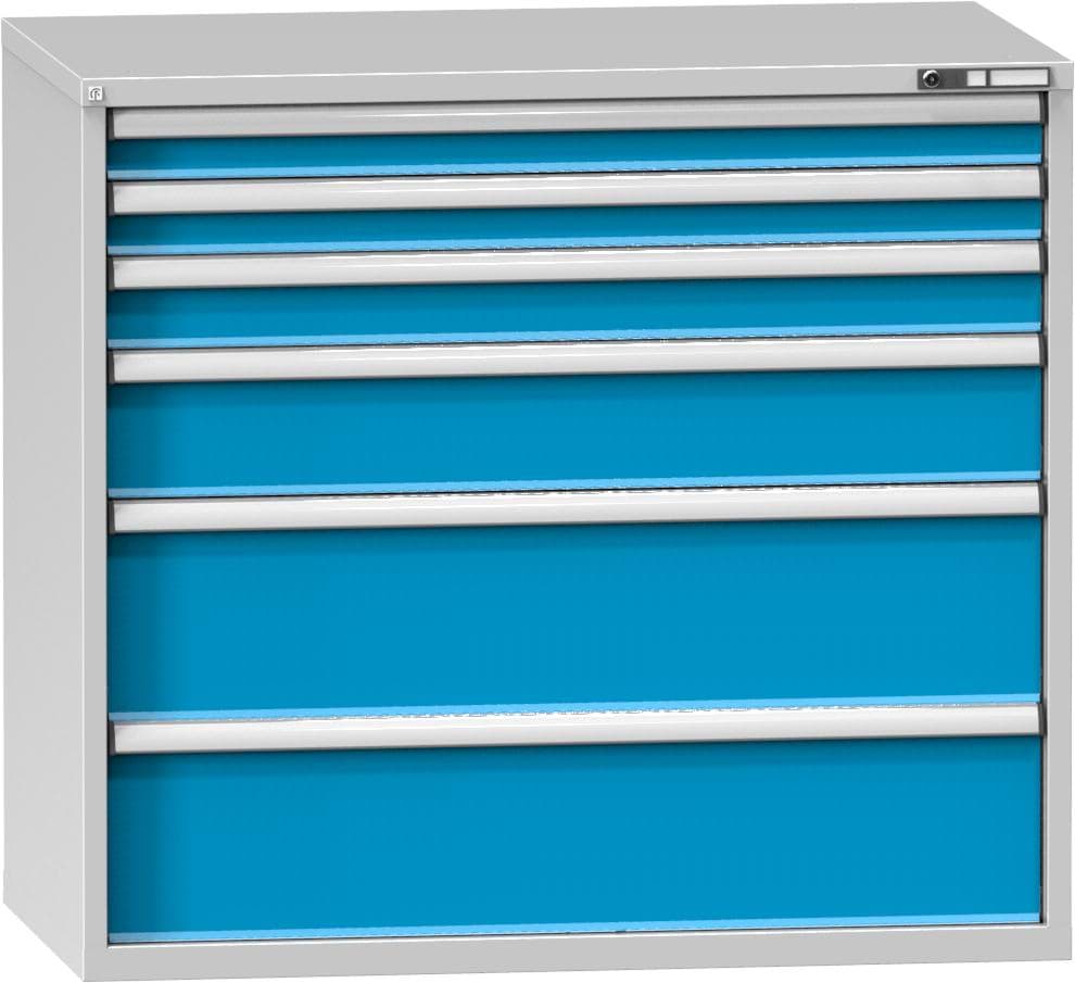 Schubladenschrank, 6 Schubladen, 1215x1343x780 mm HxBxT