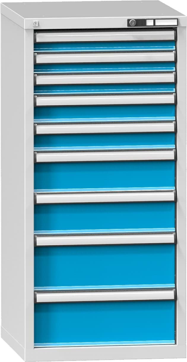 Schubladenschrank, 9 x Schublade, 1215x578x630 mm HxBxT