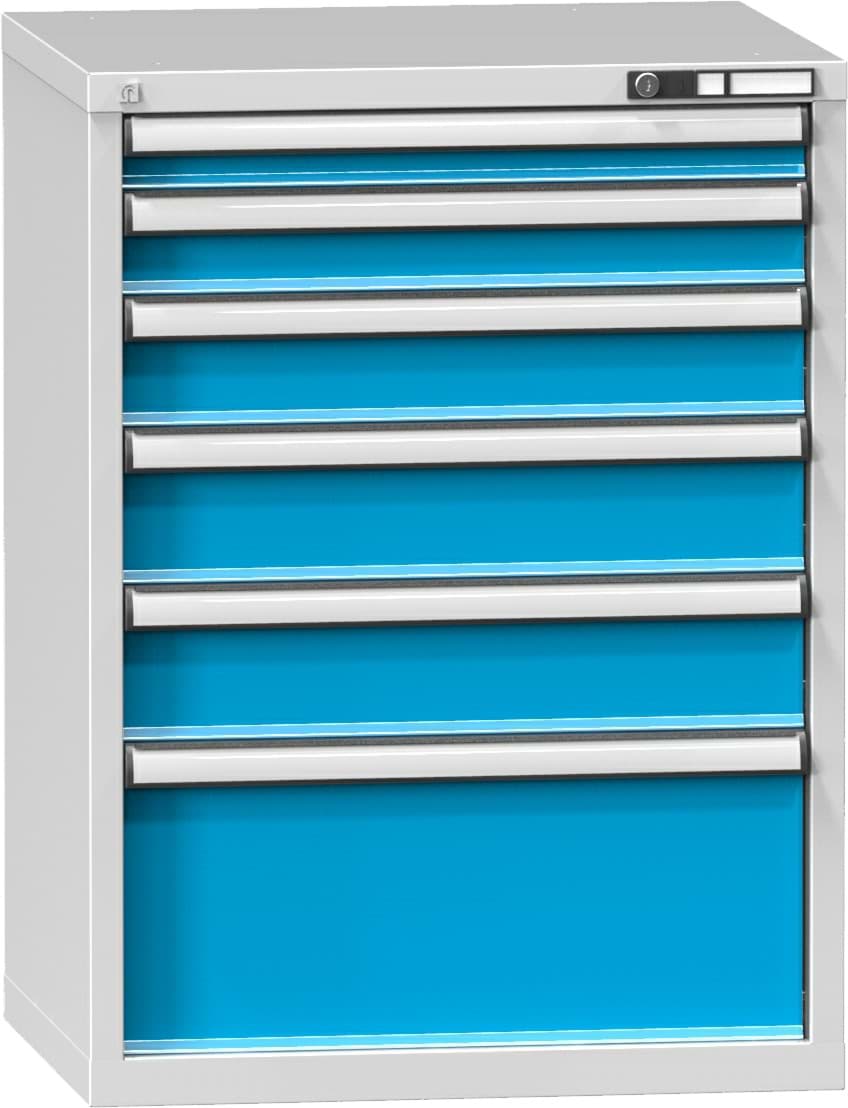 Schubladenschrank, 6 x Schublade, 840x731x630 mm HxBxT