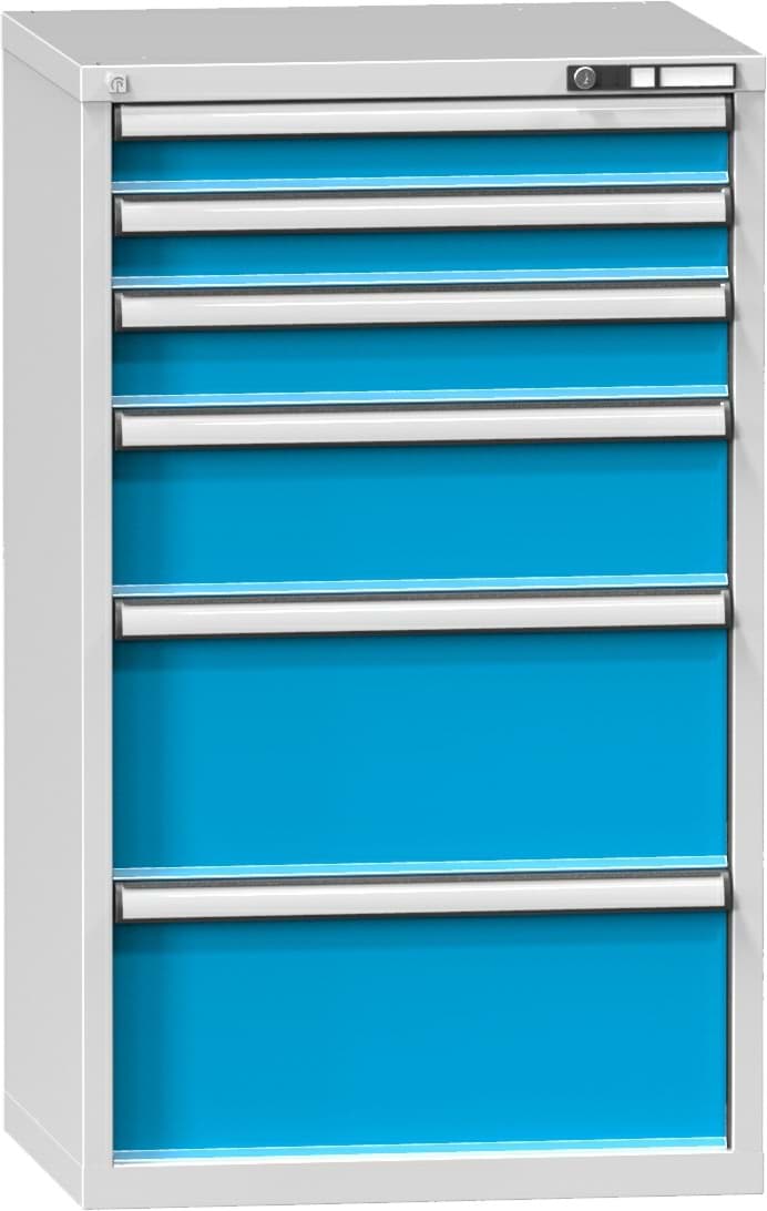 Schubladenschrank, 6 x Schublade, 1215x731x630 mm HxBxT