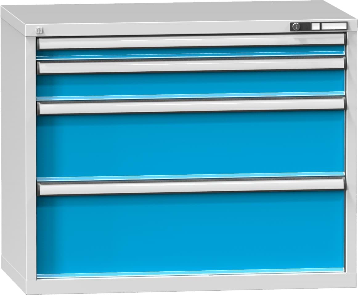 Schubladenschrank, 4 x Schublade, 840x1037x630 mm HxBxT