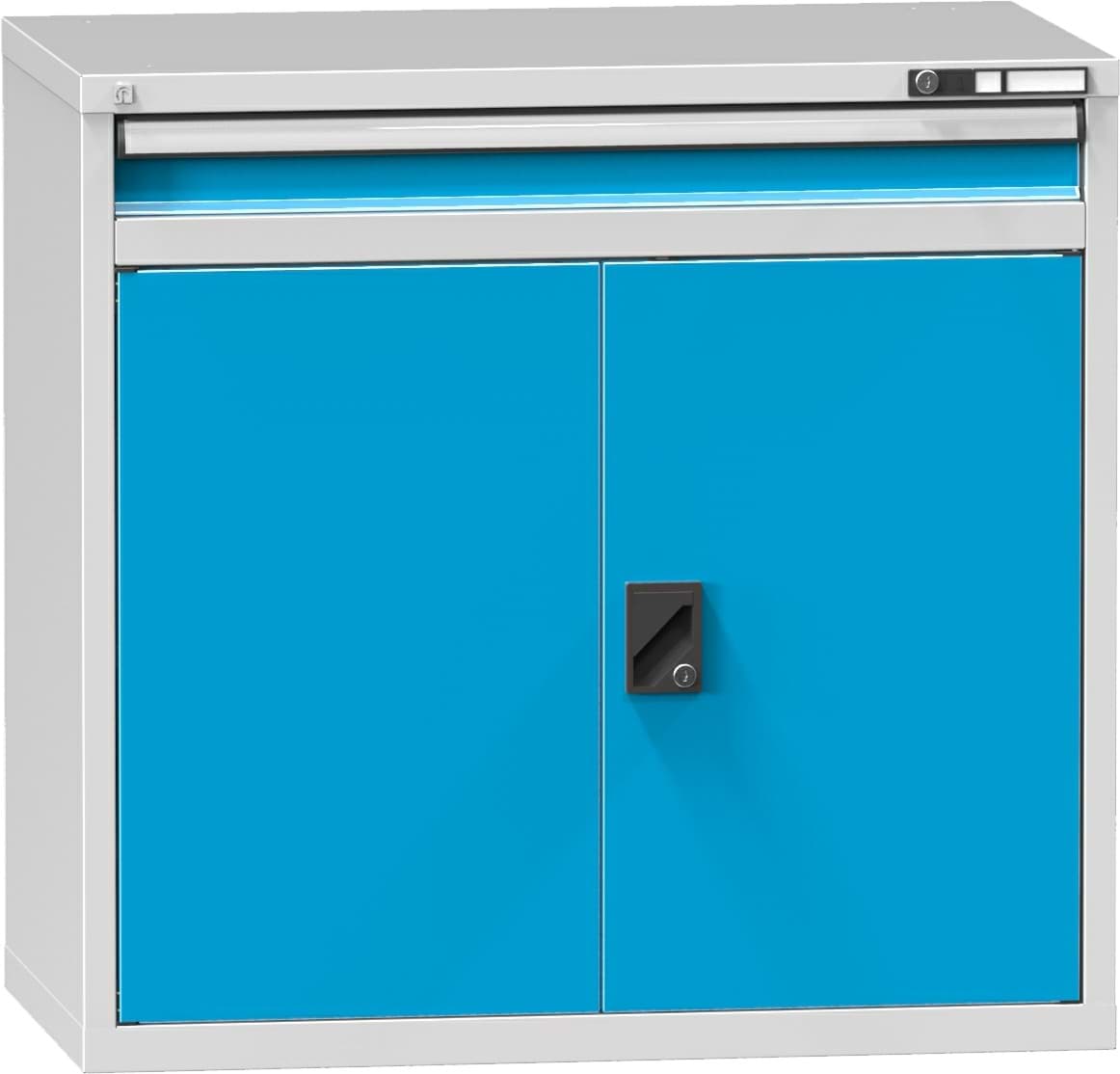 Schubladenschrank, 1 x Schublade, 1 x Türe, 990x1037x630 mm HxBxT