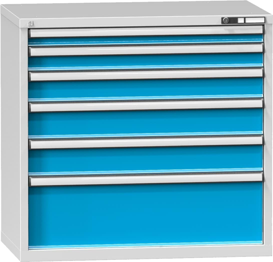 Schubladenschrank, 6 x Schublade, 990x1037x630 mm HxBxT