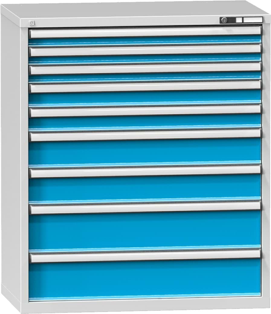 Schubladenschrank, 9 x Schublade, 1215x1037x630 mm HxBxT