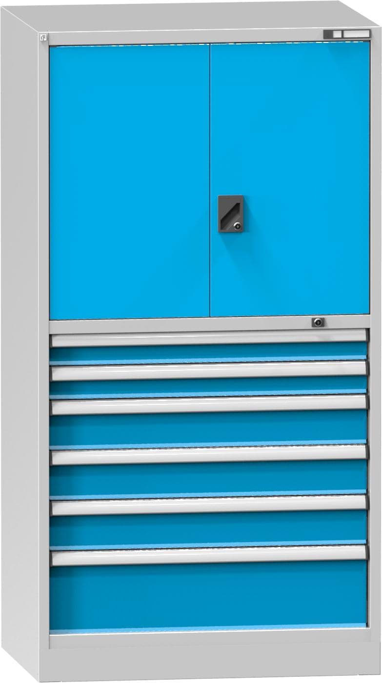 Schubladenschrank, 6 x Schublade, 1 x Türe, 1950x1037x780 mm HxBxT