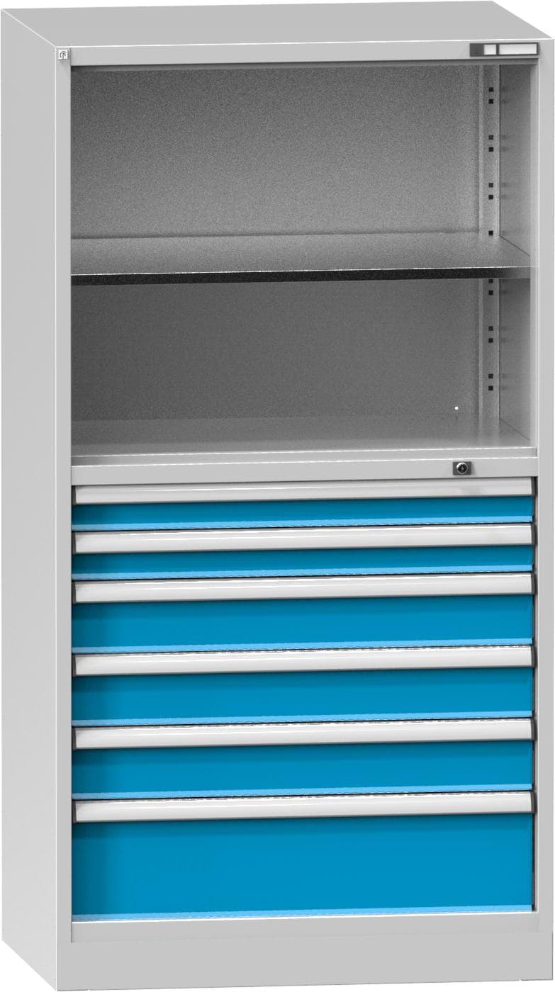 Schubladenschrank, 6 x Schublade, 1 x Fach, 1950x1037x780 mm HxBxT