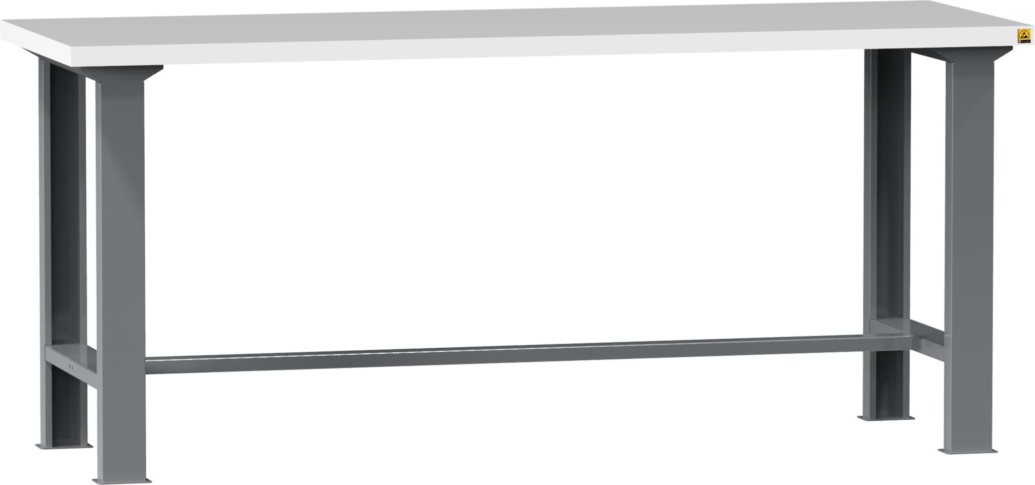 ESD-Werkbank ohne Schubladen 880x1500x685 mm HxBxT
