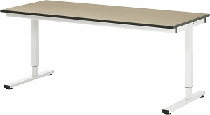 Arbeitstisch Serie RHE, B 2000 x T 800 x H 740-1040 mm, MDF-Platte 22 mm
