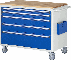 Montagewagen Modell XXL5.2, B 1145 x T 650 x H 975 mm, Buche-Top 25 mm