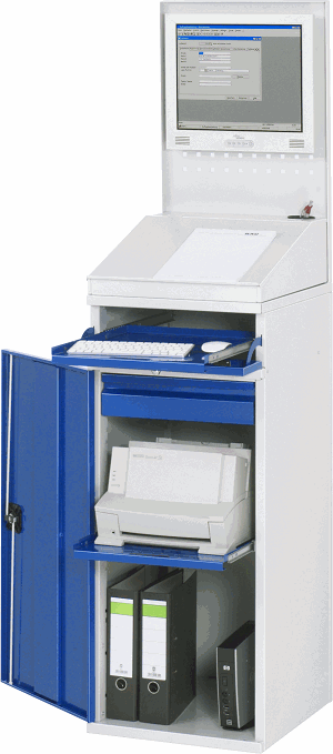 Computer-Schrank - Modell 61, B 450 x T 520 x H 1770 mm