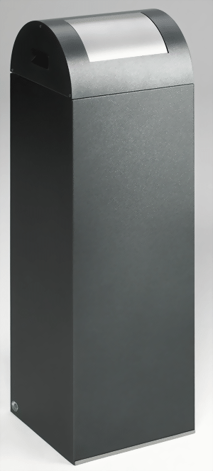 Wertstoffsammelgerät WSG 85 R Korpus antik-silber, Einwurfklappe silber (2 Stück ab Lager)