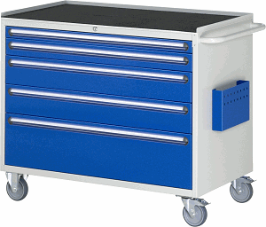 Montagewagen Modell XXL5.2, B 1145 x T 650 x H 975mm, Metall-Top 25 mm mit Anti-Rutsch-Matte 