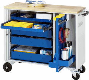 Werkzeugwagen, B 1025 x T 400 x H 860 mm