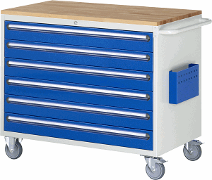 Montagewagen Modell XXL5.16, B 1145 x T 650 x H 975 mm, Buche-Top 25 mm