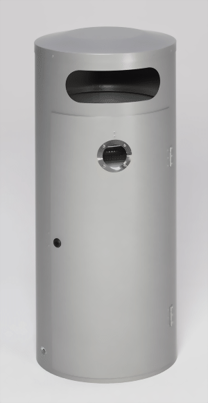 Abfallsammler/Ascher KS 70, silber für 110 Liter Abfallsack
