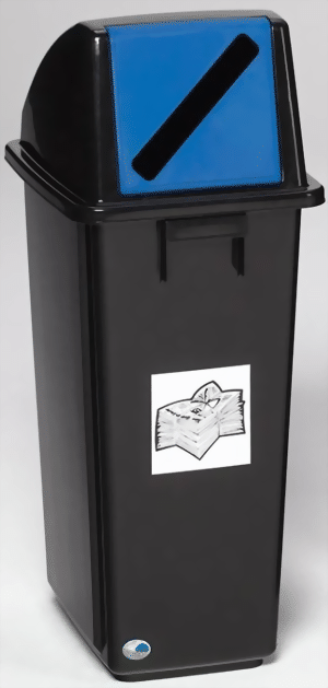 Wertstoffsammler Kunststoff für Papier