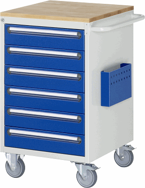 Montagewagen Modell L5.16, B 580 x T 650 x H 975 mm, Buche-Top 25 mm