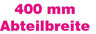 400 mm Abteilbreite