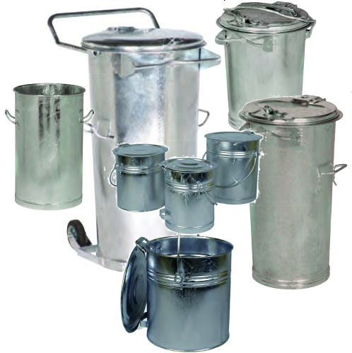 verzinkte Abfallbehälter