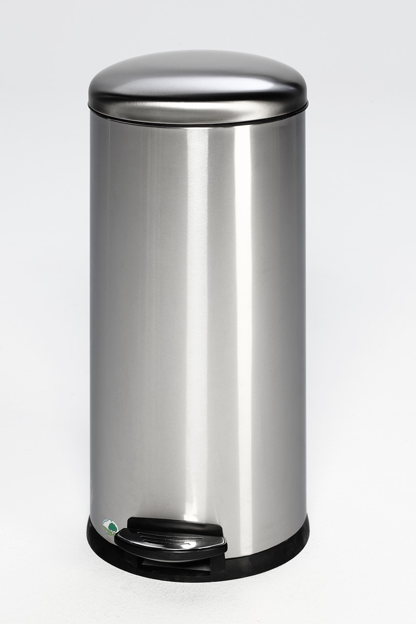 Tretabfallsammler 30 Liter aus Edelstahl