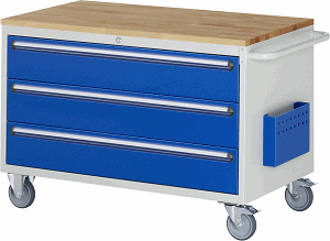 Montagewagen Modell XXL3.0, B 1145 x T 650 x H 795 mm, Buche-Top 25 mm