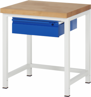Werkbank Basic-8, 750x700x840 mm LxTxH mit Schublade