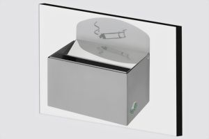 Wandascher aus Edelstahl WH 13
