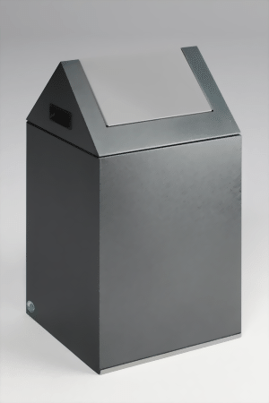 Wertstoffsammelgerät WSG 40 S Korpus silber, Einwurfklappe anthrazit