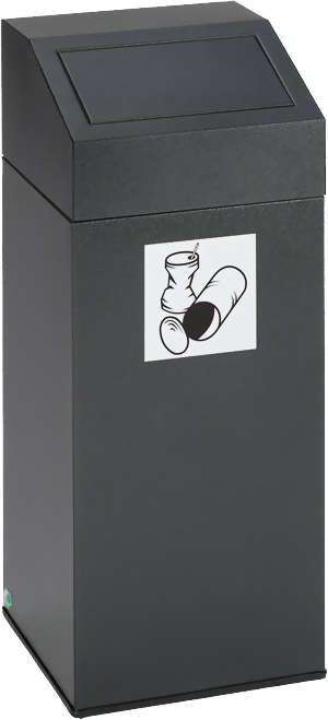 WS 76 L, Farbe antik-silber für Metall, für 110 Liter Säcke