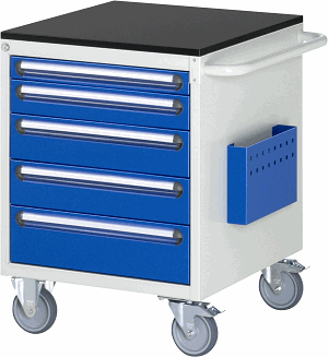 Montagewagen Modell L3.11, B 580 x T 650 x H 790 mm, Melamin-Top 19 mm