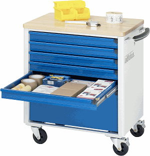 Werkzeugwagen, B 700 x T 500 x H 795 mm