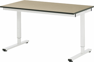 Arbeitstisch Serie RHE, B 1500 x T 800 x H 740-1040 mm, MDF-Platte 22 mm
